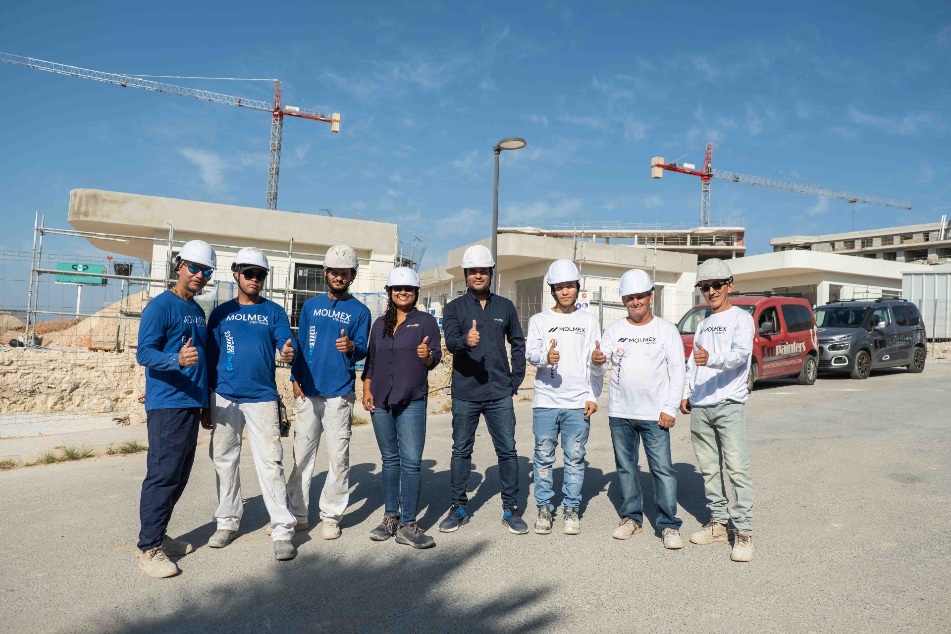 Equipo Molmex en obra